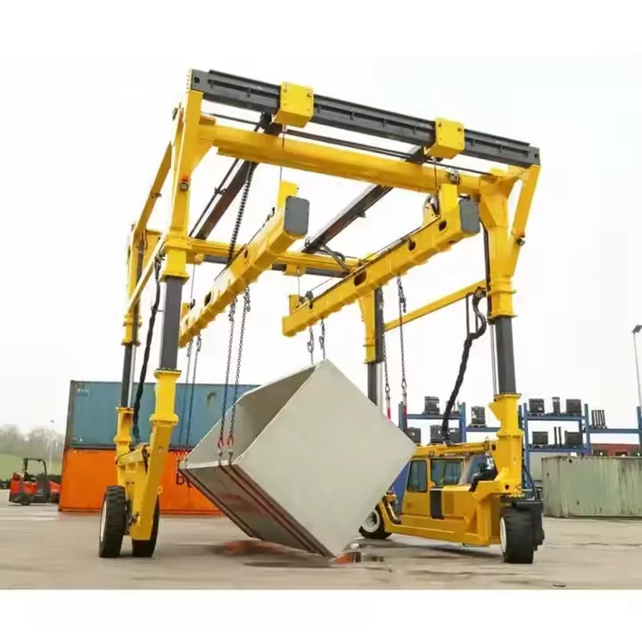 Multifunctional container straddle carrier