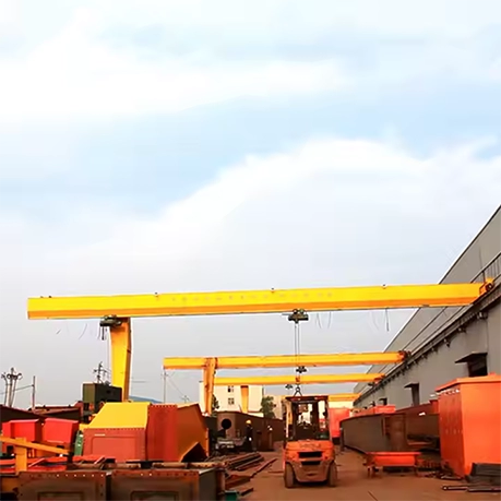 European Style Semi-Gantry Crane with single girder design