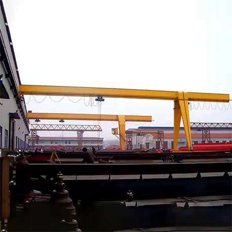single girder semi gantry crane with single leg design & European style