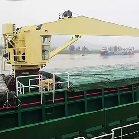 Small marine fixed cranes 3 ton stiff boom crane
