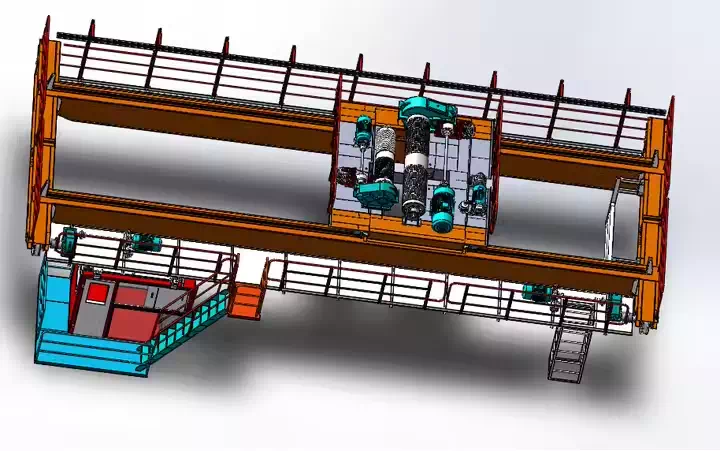 Grab and Hook Two Purpose Overhead Crane
