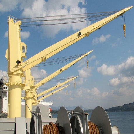 Hydraulic slewing crane